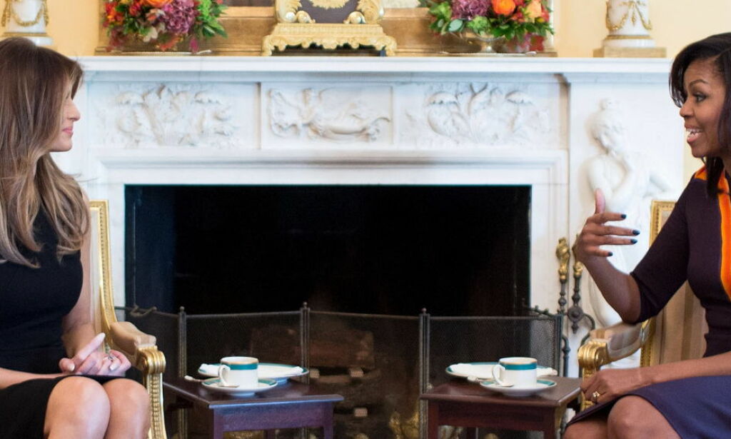 Trodde du Hillarys antrekk etter Trumps seier sa alt? Sjekk Michelle Obamas kjole