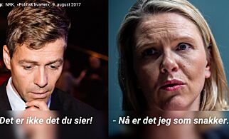 Listhaug i strupen på Hareide. - Måten hun gjør det på er jo helt motbydelig