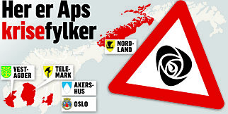 Ap's krisekart: I disse fylkene må Jonas Gahr Støre stoppe fallet
