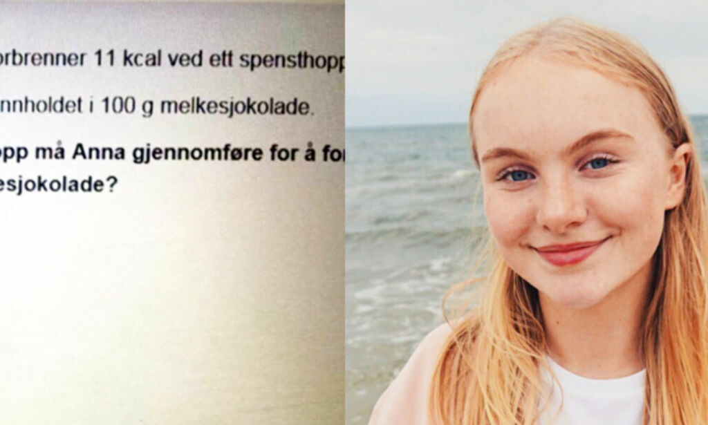 Fikk sjokk av datteras matteoppgave: - Trodde ikke at det kunne være sant