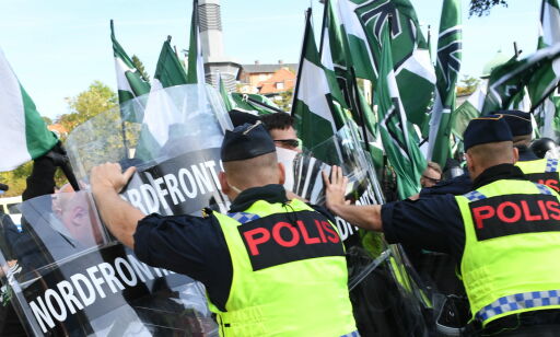 Slagsmål mellom nazistene og politiet