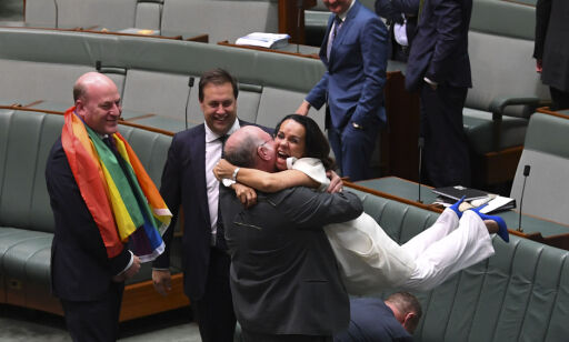 Full jubel for homo- ekteskap i Australia