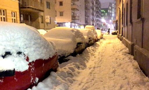Snøkaos i Oslo