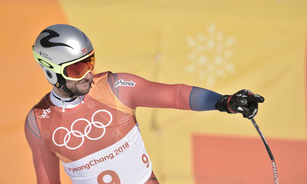 Det første Svindal gjorde var å peke bort på kompisen. Men så ble han usikker