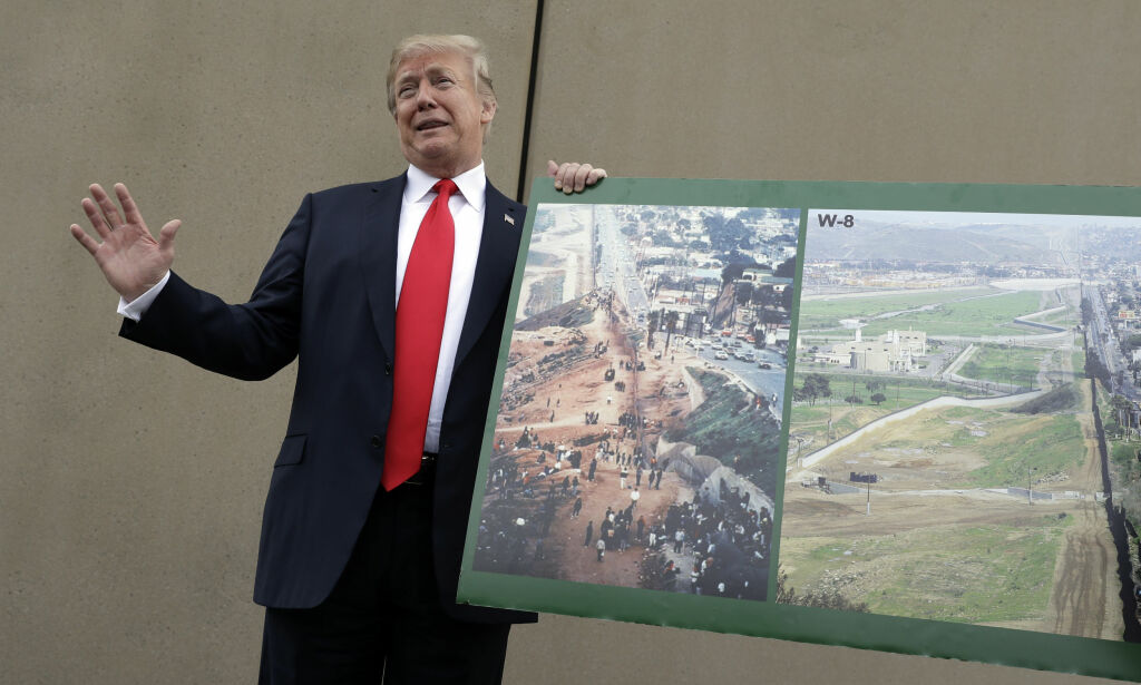 Trump at militæret skal punge ut for Mexico-muren