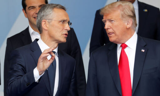 Trump skal ha tordnet bak lukkede dører. Stoltenberg ber Vesten ta Trump på alvor