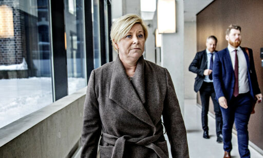 Krisetall for Siv Jensen